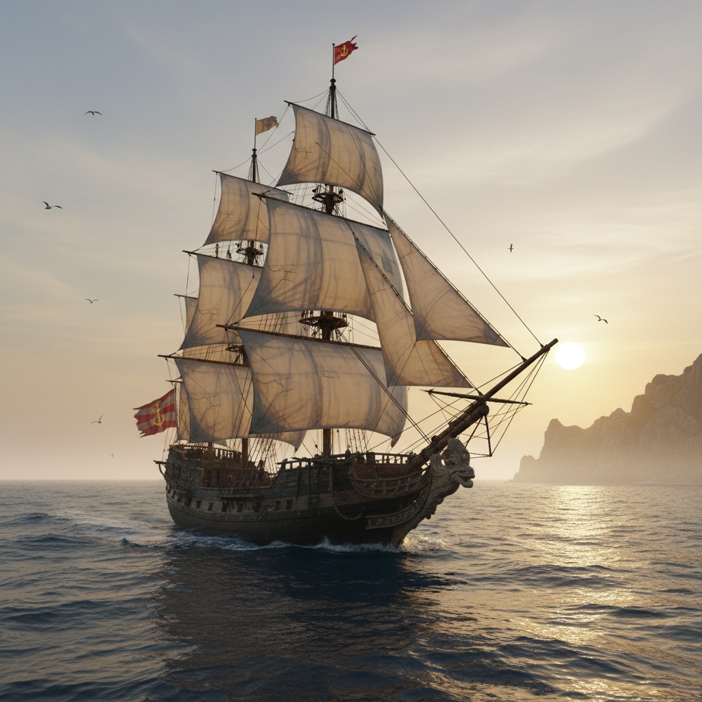 Altes Segelschiff